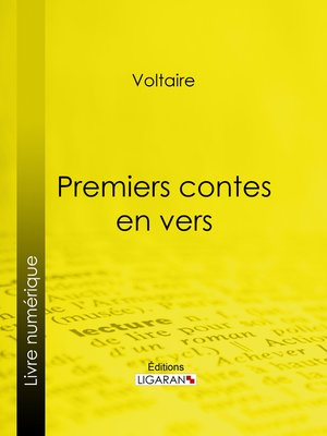 cover image of Premiers contes en vers